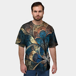 Футболка оверсайз мужская Древний витраж, цвет: 3D-принт — фото 2