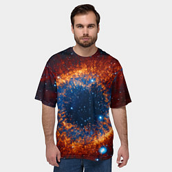 Футболка оверсайз мужская Космическое галактическое око, цвет: 3D-принт — фото 2