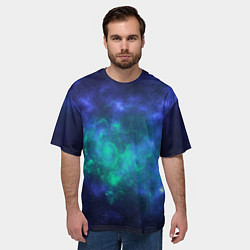 Футболка оверсайз мужская Космический пейзаж во Вселенной, цвет: 3D-принт — фото 2