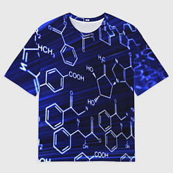 Мужская футболка оверсайз Графическая химия