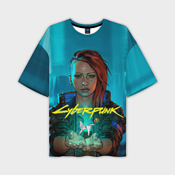 Мужская футболка оверсайз Cyberpunk - Киберпанк