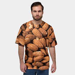 Футболка оверсайз мужская Миндальные орешки, цвет: 3D-принт — фото 2