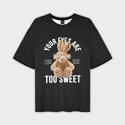 Футболка оверсайз мужская Rabbit too sweet, цвет: 3D-принт