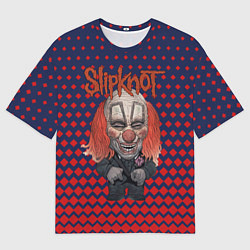 Мужская футболка оверсайз Slipknot clown