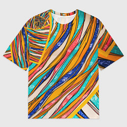 Мужская футболка оверсайз Смешанная живопись