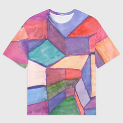 Футболка оверсайз мужская Геометрия акварель, цвет: 3D-принт