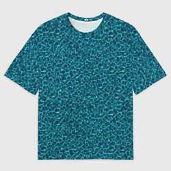 Мужская футболка оверсайз Водяные волны - паттерн