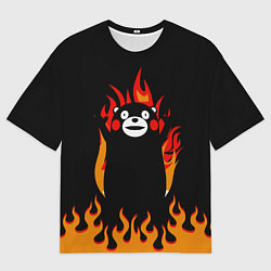 Футболка оверсайз мужская Восхваляющий Кумамон - Тайна Кумамона, цвет: 3D-принт