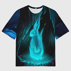 Футболка оверсайз мужская Дух кролика, цвет: 3D-принт