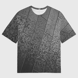 Футболка оверсайз мужская Металлические пластины, цвет: 3D-принт