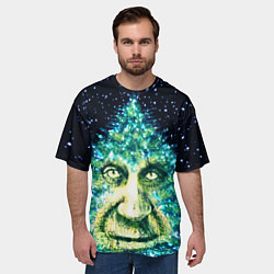 Футболка оверсайз мужская Мудрое Новогоднее Дерево, цвет: 3D-принт — фото 2