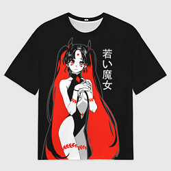 Футболка оверсайз мужская Японская ведьма, цвет: 3D-принт