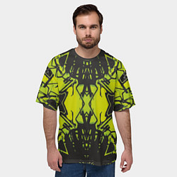 Футболка оверсайз мужская Расплывчатый узор, цвет: 3D-принт — фото 2