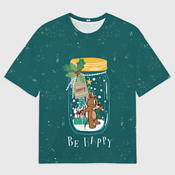 Футболка оверсайз мужская Джерри в банке, цвет: 3D-принт