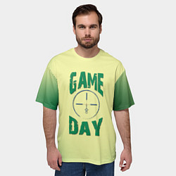 Футболка оверсайз мужская Game day, цвет: 3D-принт — фото 2