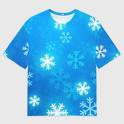 Футболка оверсайз мужская Зима 2023, цвет: 3D-принт