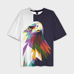 Футболка оверсайз мужская Орел-птица гордая, цвет: 3D-принт