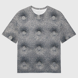 Мужская футболка оверсайз Мебельная обивка - текстура