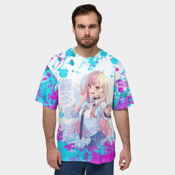 Футболка оверсайз мужская Красотка Марин, цвет: 3D-принт — фото 2