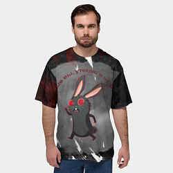 Футболка оверсайз мужская Злые вы, утекаю я от вас, цвет: 3D-принт — фото 2