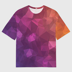 Футболка оверсайз мужская Разноцветные полигоны, цвет: 3D-принт