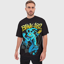 Футболка оверсайз мужская Blink 182 rabbit, цвет: 3D-принт — фото 2