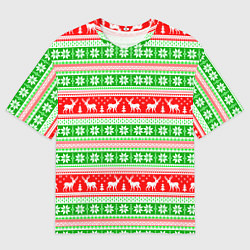 Футболка оверсайз мужская Deers patterns, цвет: 3D-принт