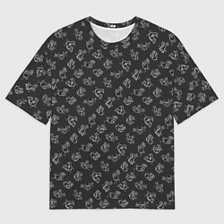 Футболка оверсайз мужская Пошлые кролики, цвет: 3D-принт