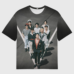 Футболка оверсайз мужская Stray Kids Maxident harbor, цвет: 3D-принт