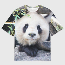 Футболка оверсайз мужская Панда отдыхает, цвет: 3D-принт