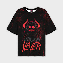 Мужская футболка оверсайз Slayer - рок 80-х