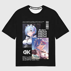 Футболка оверсайз мужская Re: Zero жизнь с нуля в другом мире, цвет: 3D-принт