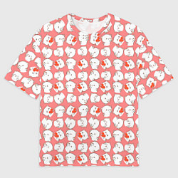 Мужская футболка оверсайз Паттерн с котами