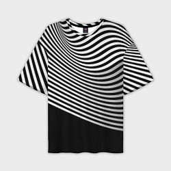 Мужская футболка оверсайз Trendy raster pattern