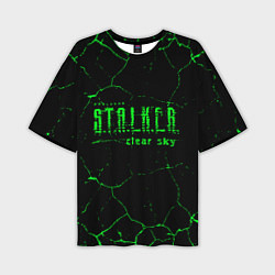 Футболка оверсайз мужская Stalker radiation art, цвет: 3D-принт