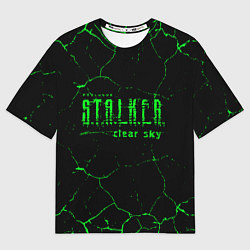 Футболка оверсайз мужская Stalker radiation art, цвет: 3D-принт