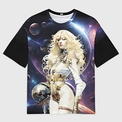 Футболка оверсайз мужская Космическая блондинка, цвет: 3D-принт