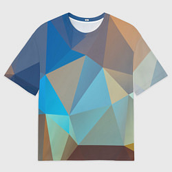 Футболка оверсайз мужская Детальные выпуклые фигуры, цвет: 3D-принт
