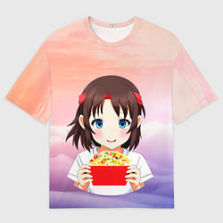 Футболка оверсайз мужская Рамен для тебя, цвет: 3D-принт