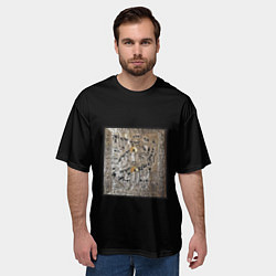 Футболка оверсайз мужская Saluki - На человека, цвет: 3D-принт — фото 2