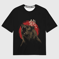 Футболка оверсайз мужская Japanese bear, цвет: 3D-принт
