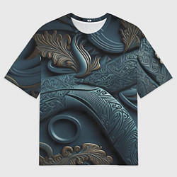 Футболка оверсайз мужская Узорные фракталы, цвет: 3D-принт