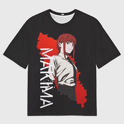 Футболка оверсайз мужская Макима Chainsaw Man, цвет: 3D-принт