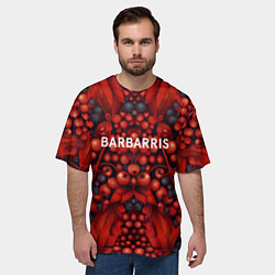 Футболка оверсайз мужская Барбарис, цвет: 3D-принт — фото 2