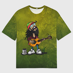 Футболка оверсайз мужская Растаман, цвет: 3D-принт