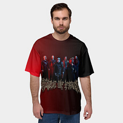 Футболка оверсайз мужская Cradle of Filth band, цвет: 3D-принт — фото 2