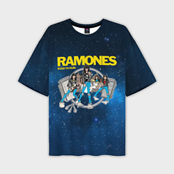 Футболка оверсайз мужская Ramones Road to ruin, цвет: 3D-принт