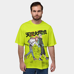 Футболка оверсайз мужская Великая небесная стена, цвет: 3D-принт — фото 2