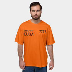 Футболка оверсайз мужская Тюремная форма США в Гуантаномо на Кубе, цвет: 3D-принт — фото 2