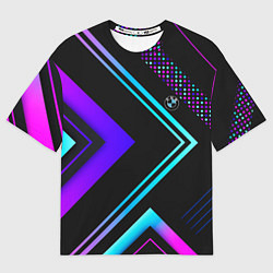 Футболка оверсайз мужская BMW sign auto, цвет: 3D-принт